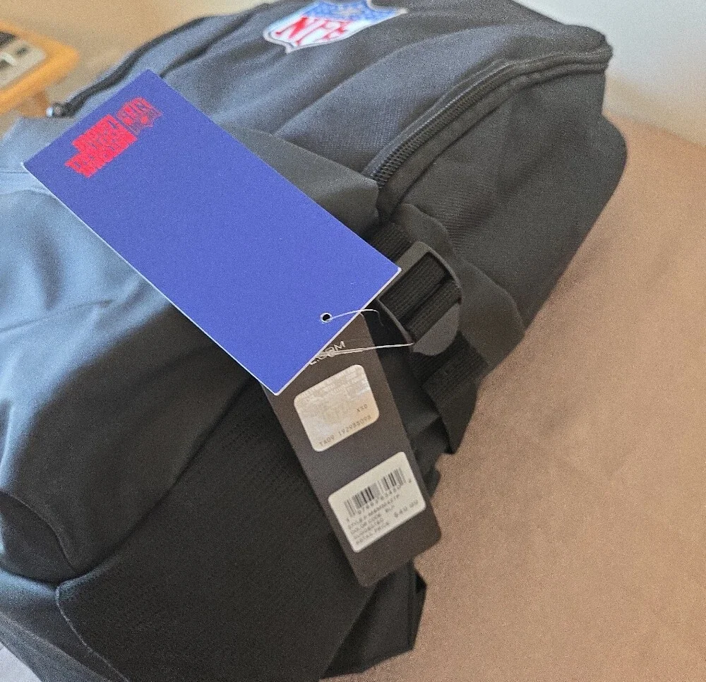 NFL National Football League Black Backpack nwt